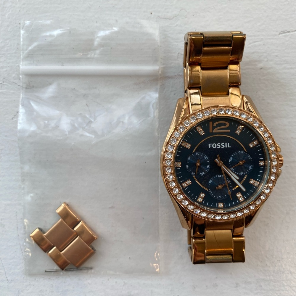 Fossil Gold Ceramic Watch